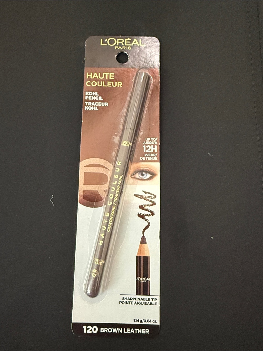 NWT L'Oreal Haute Couleur Kohl Pencil - Brown Leather 120